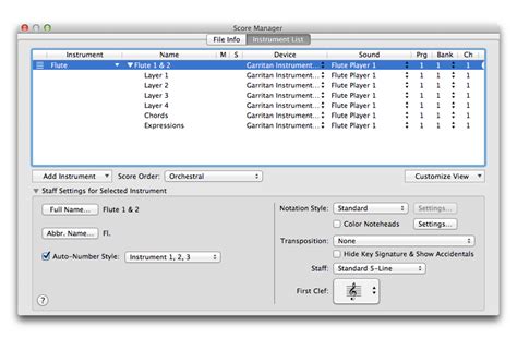 finale won't use 2 chanel|Configuring instrument playback.